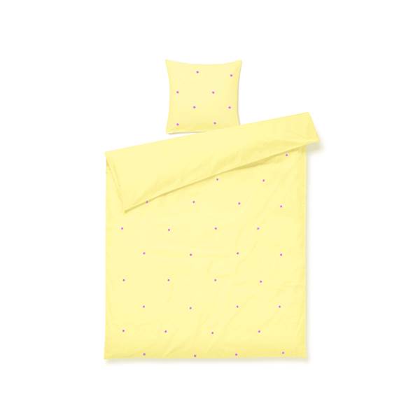 Juna Daisy Sengetøj - Gul/pink- Flere Størrelser 