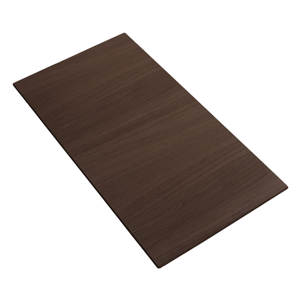 Tillægsplade til Corna rundt spisebord i røget eg