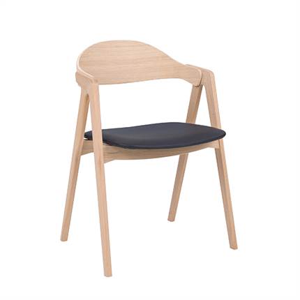 PBJ Titan spisebordsstol med finér ryg