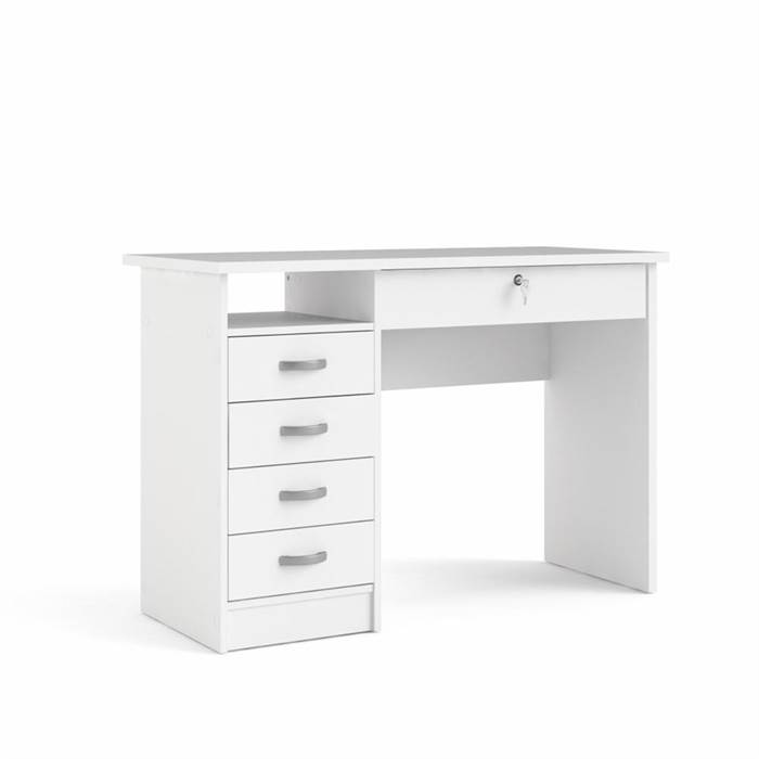 Se Tvilum Function Plus skrivebord - 109,3 cm - Hvid hos Erling Christensen Møbler