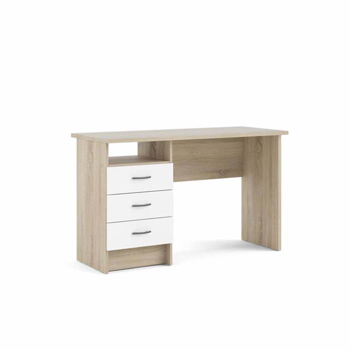 Se Tvilum Function Plus skrivebord -120 cm - eg & hvid hos Erling Christensen Møbler