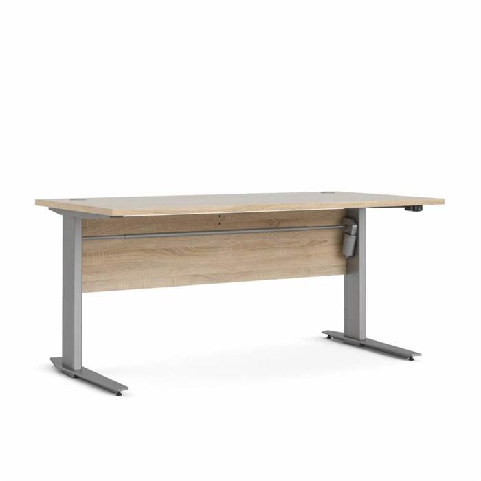Se Tvilum Prima Komb. skrivebord - 150 cm - Eg / Grå metal hos Erling Christensen Møbler