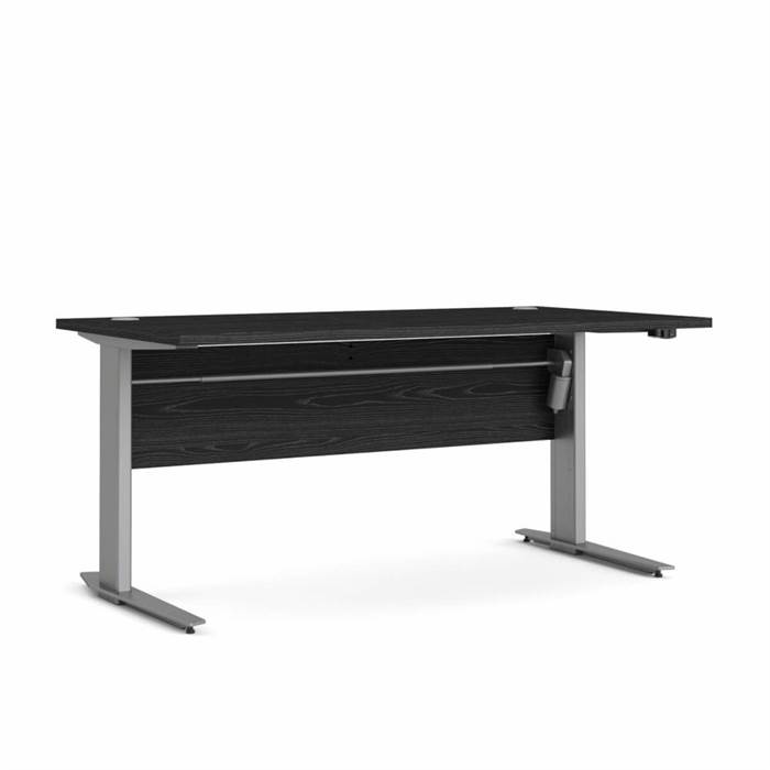 Se Tvilum Prima Komb. skrivebord - 150 cm - Sort / Grå metal hos Erling Christensen Møbler