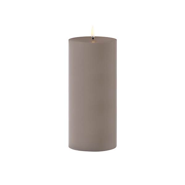 Uyuni Lighting LED Pillar udendørs bloklys – H20 cm – Sandstone