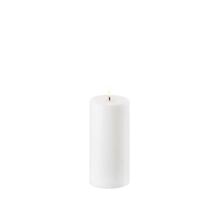 Uyuni Lighting LED Pillar bloklys - Ø7,8 x H15 cm - Nordic White