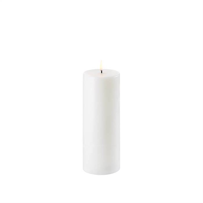 Uyuni Lighting LED Pillar bloklys - Ø7,8 x H20 cm - Nordic White