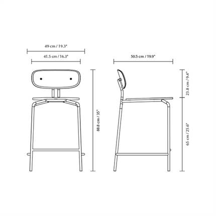 Umage Curious Barstol - Flere farver