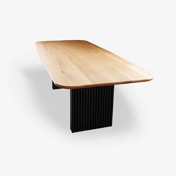 16: Wood Zone WZ.04 spisebord - Europæisk eg - 300 x 100 cm - Røget eg