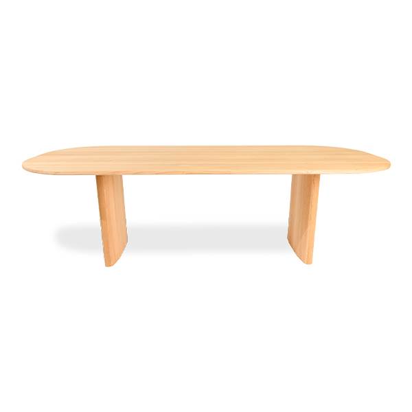 Se Wood Zone WZ.07 spisebord - 240 x 100 cm - Eg / PMC White 5% hos Erling Christensen Møbler