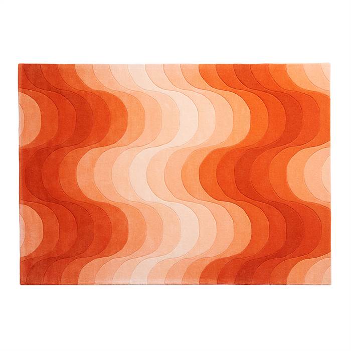 Verner Panton Wave Rug Tæppe - Orange