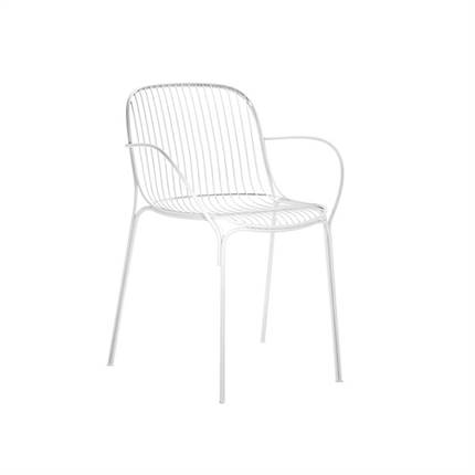 Kartell Hiray havestol med armlæn - White