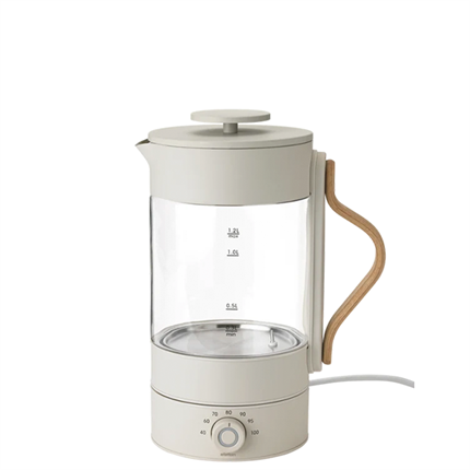 Stelton Emma el-kedel 1,2 liter - Clear/sand