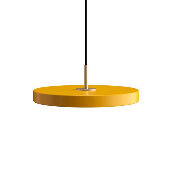 Billede af Umage Asteria pendel - Mini - Saffron yellow / Messing hos Erling Christensen Møbler