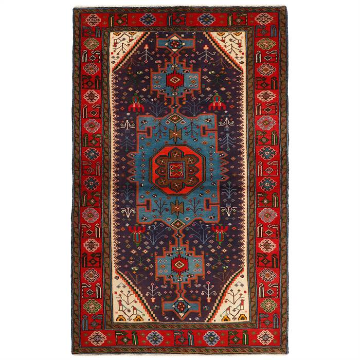 Billede af Ægte tæppe Iran Hamadan - 127 x 207 cm