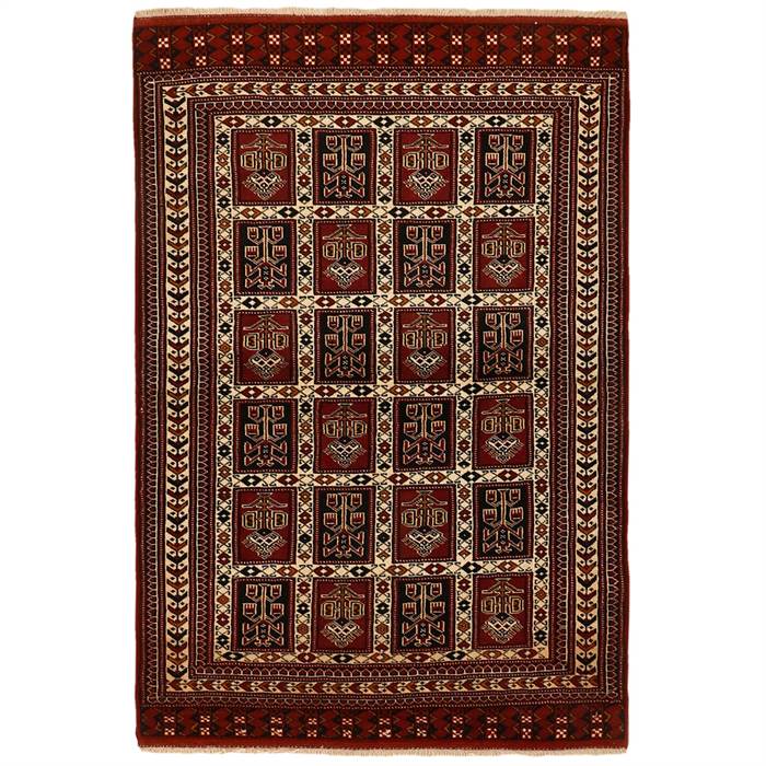Billede af Ægte tæppe Iran Torkaman Fine 107x157 cm