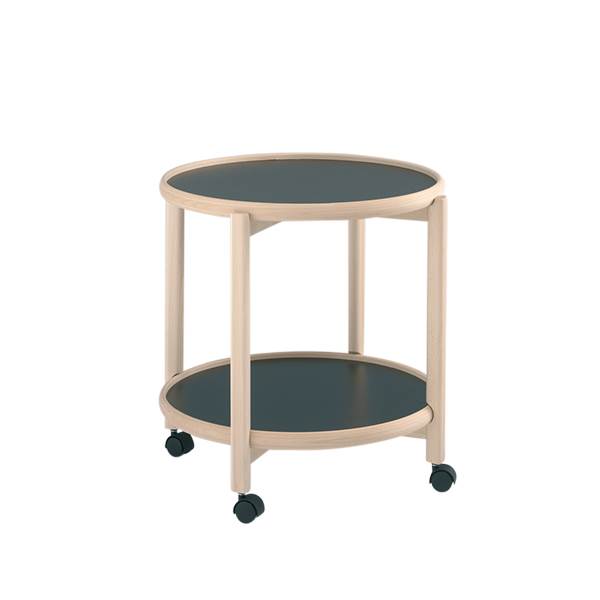 Thomsen Furniture Hudson rullebord - bøg/melamin - bøg natur - Ø55 cm