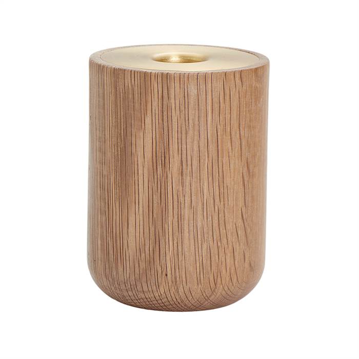 Billede af Andersen Furniture Oak Nordic candle light holder - 11 x 8 cm
