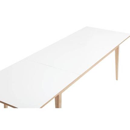 Andersen Furniture T3 spisebord m. synkronudtræk - hvid laminat 