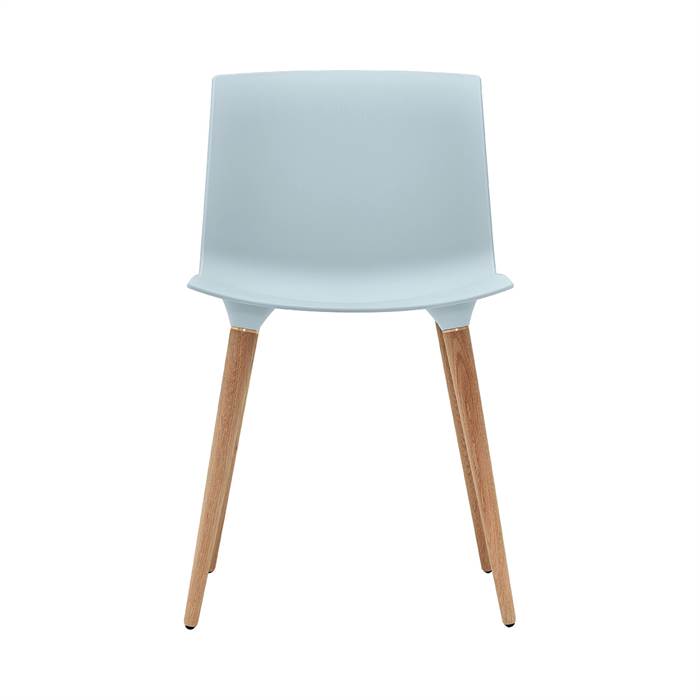 Billede af Andersen Furniture TAC spisebordsstol - plast - Isblå - Mat lak stel