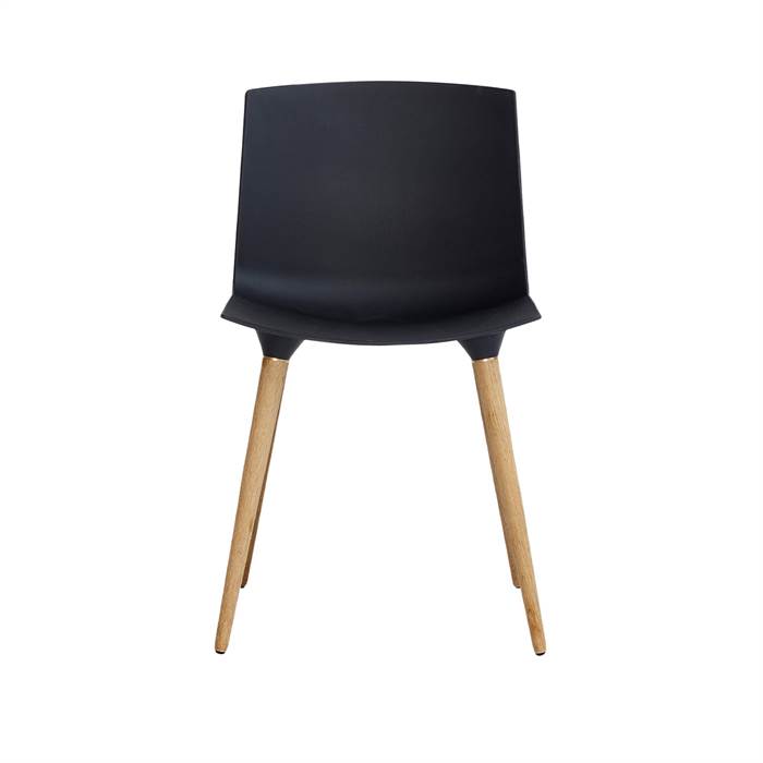Billede af Andersen Furniture TAC spisebordsstol - plast - Sort - Mat lak stel