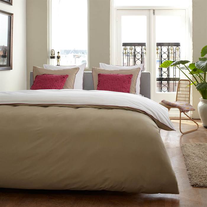 Køb Auping Frame AUP Sand/White/Brown – sengesæt – 140 x 220 cm