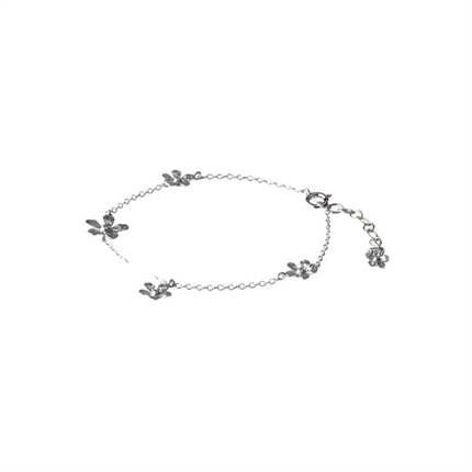 Pernille Corydon Wild Poppy bracelet adj. 16-19 cm - Genbrugssølv