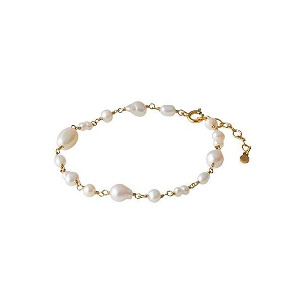 Pernille Corydon White Dreams armbånd - Forgyldt