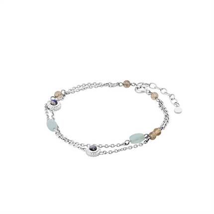 Pernille Corydon Autumn sky bracelet adj. 16-19 cm - Sølv