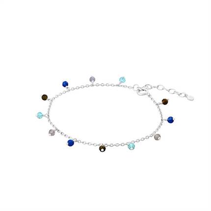 Pernille Corydon Blue hour bracelet adj. 16-19 cm - Sølv