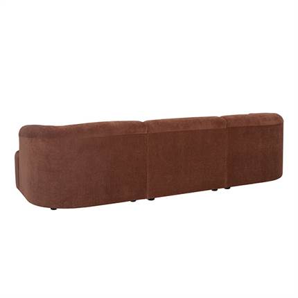Baloo 3 pers. sofa - rustrød stof