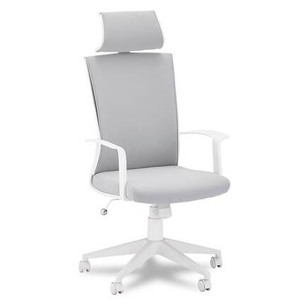 Bolero kontorstol - hvid/grå
