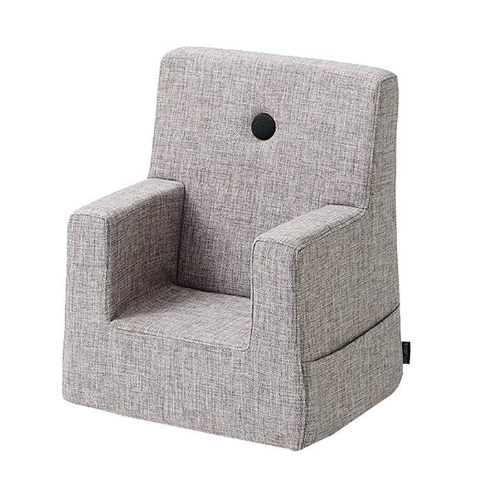 By KlipKlap KK Kids Chair Multi Grey w Grey Buttons