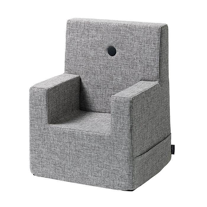 By KlipKlap KK Kids Chair XL Multi Grey w Grey Buttons