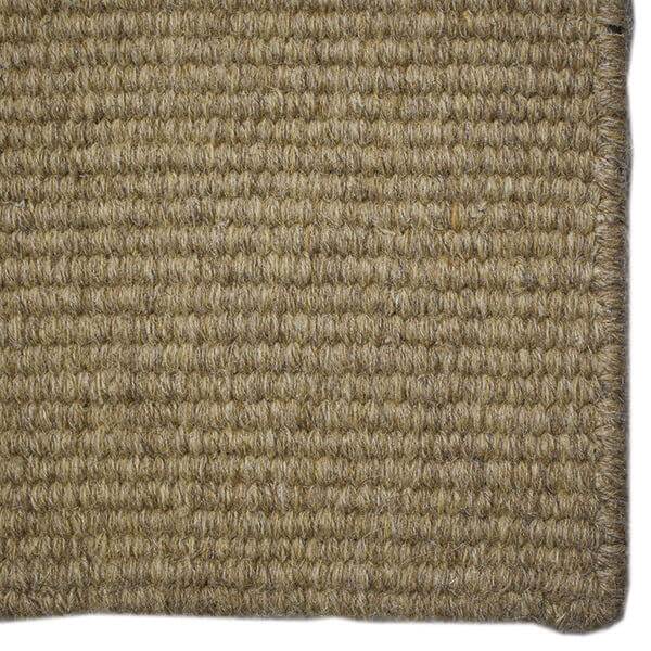 C. Olesen Luxor ensfarvet tæppe - Ø150 cm. - Dark beige