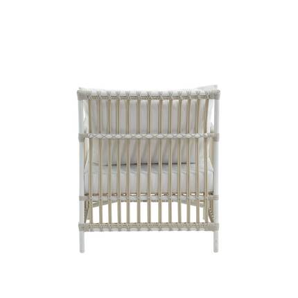 Sika Design Caroline lænestol - Exterior - Dove White inkl. sæde- og ryghynde i B456 Taupe