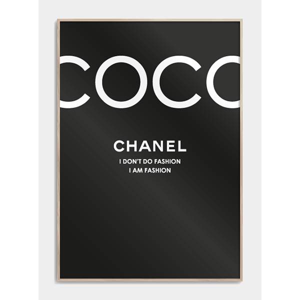 Billede af Citatplakat Coco Chanel plakat - Flere størrelser