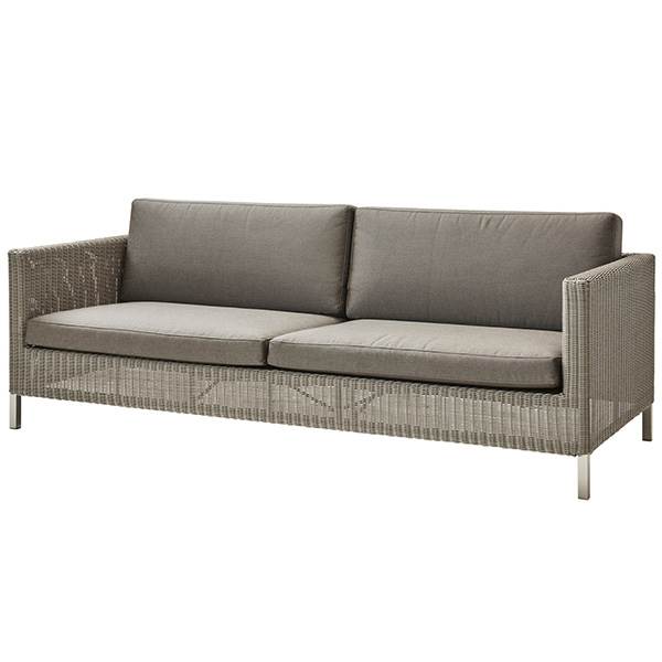#3 - Cane-Line Connect 3-pers havesofa - taupe, hynde i taupe