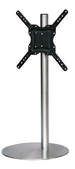 Sinox StandView TV gulvstand med drejbar top. 26"-65". Alu finish