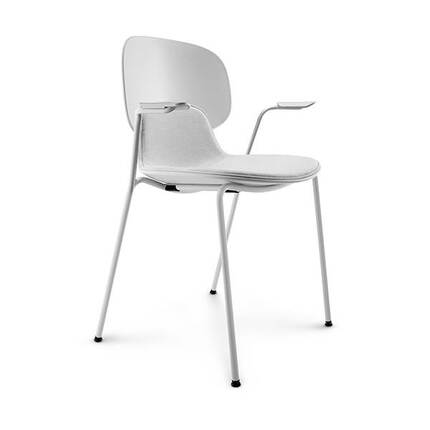 Eva Solo Combo spisebordsstol m. armlæn - grå - gråt stof