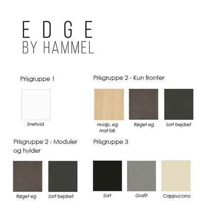 Edge by Hammel farver og træsorter 