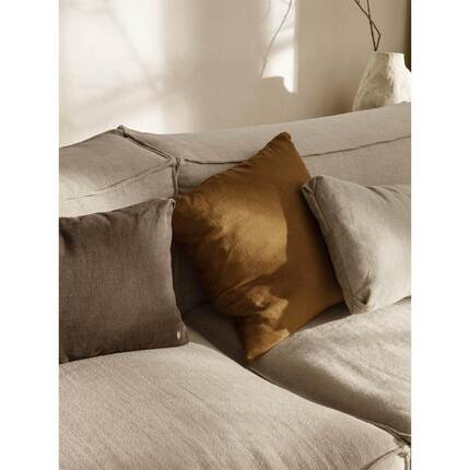 Ferm Living Linen cushion - Sugar kelp