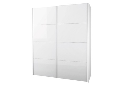 Tvilum Verona garderobeskab - hvid højglans - 182 cm.