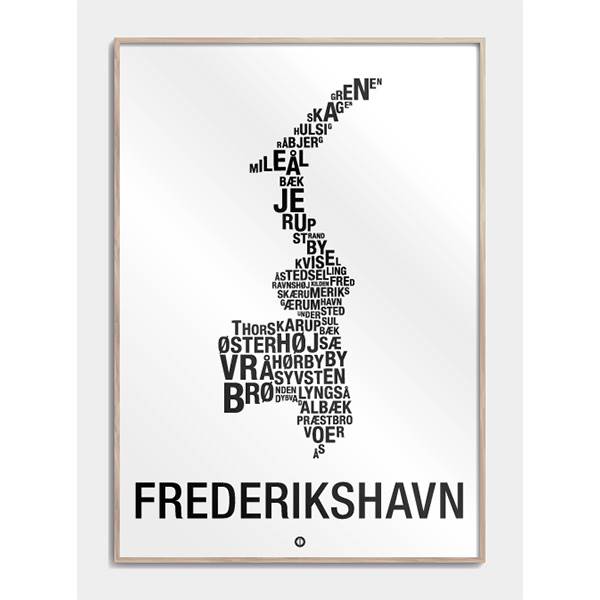 Citatplakat Frederikshavn by plakat 70x100 cm