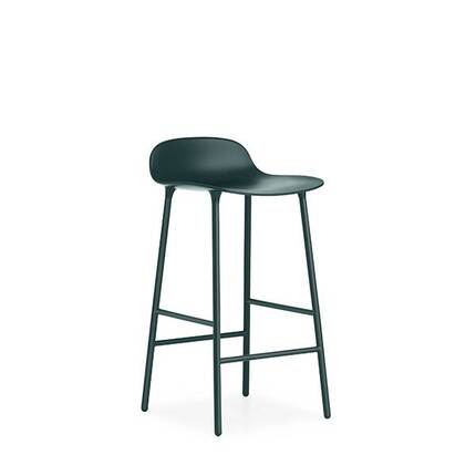 Form barstol - Groen/staal