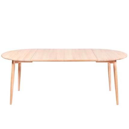 Haslev Symphony 82 spisebord massiv m. træstel - Ø 105 cm.