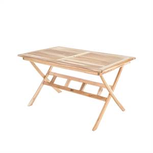 Havebord i massiv teak 85 x 135 cm