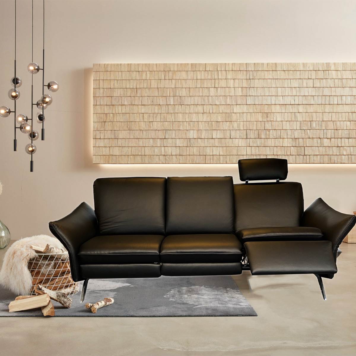 Få bidragyder prop Køb Himolla 6902 sofa | Sort lædersofa | Fri fragt 