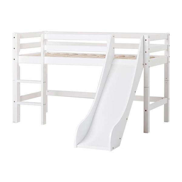 Hoppekids ECO Dream Halvhøj seng med rutsjebane - 70x160 cm