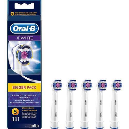 Oral-B Refill 3D 5-pak børstehoved hvid