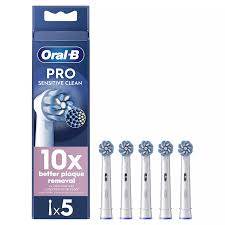 Oral-B Refill Sensitive Clean & Care 5-pak børstehoved hvid